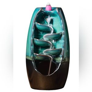 Backflow Cascading Ceramic Incense Burner, Aromatherapy Waterfall Smoke